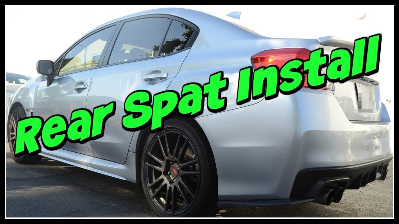 Установка накладок на задний бампер для Subaru WRX 2015 года и старше (они выглядят великолепно)