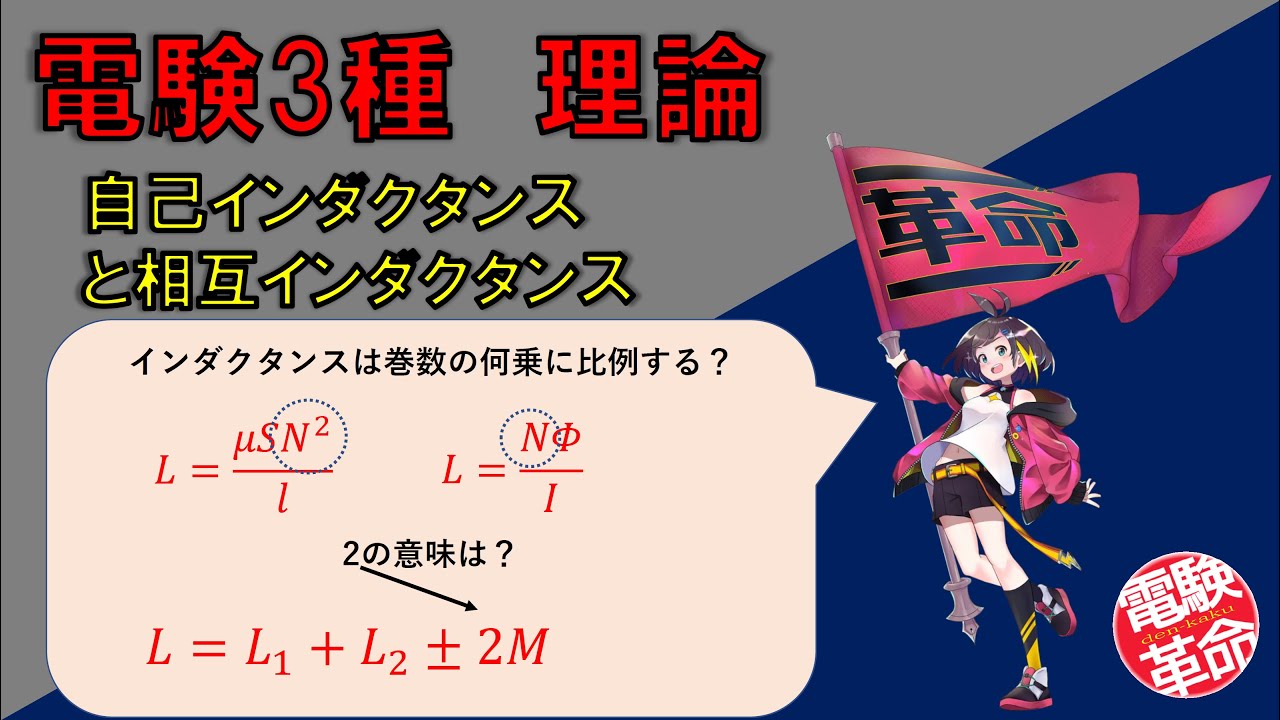 【電験革命】【理論】35.自己インダクタンスと相互インダクタンス