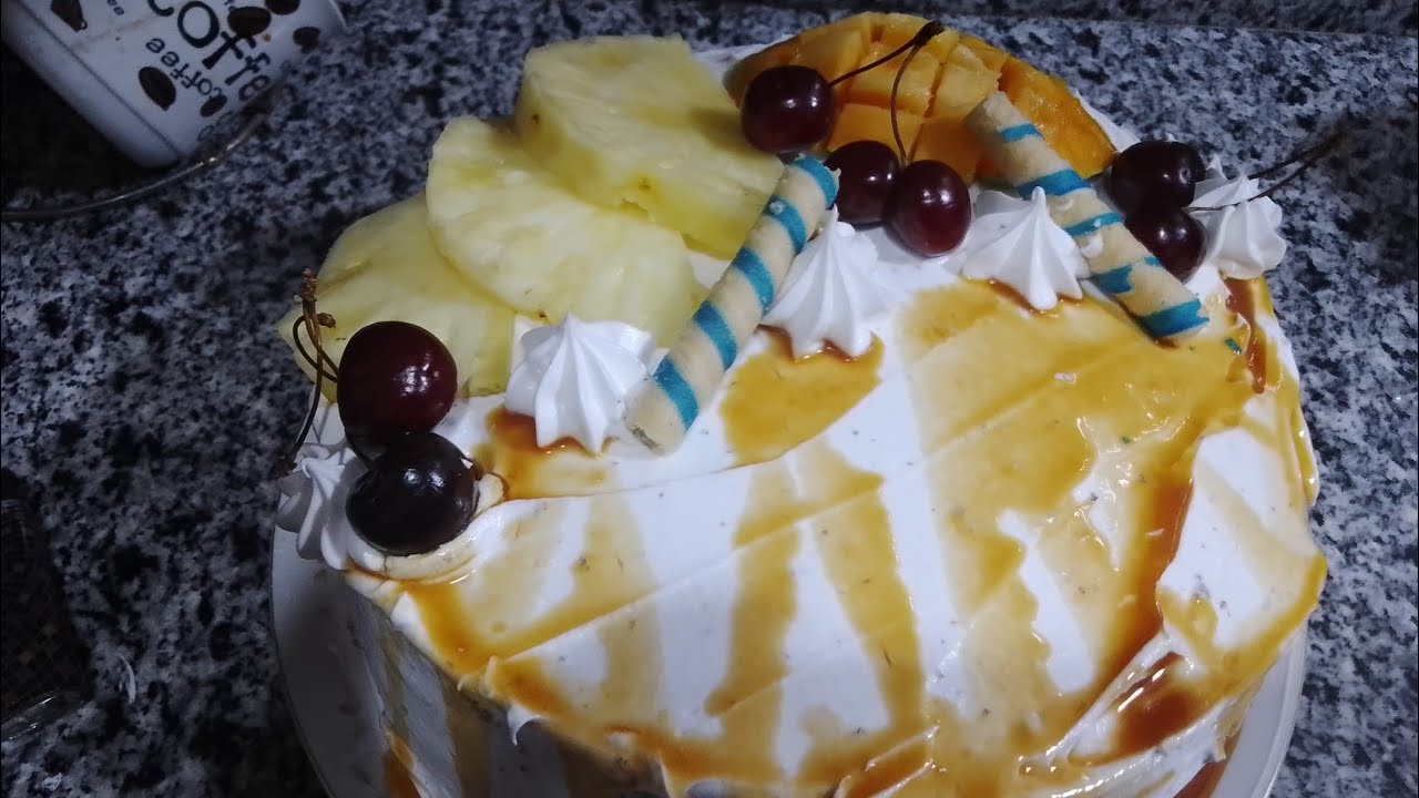 تورته اقتصاديه بحجم عائلي كبير🎂🍰 بدون اي محسنات وبدون اي فصل صفار بيض وهقول لك