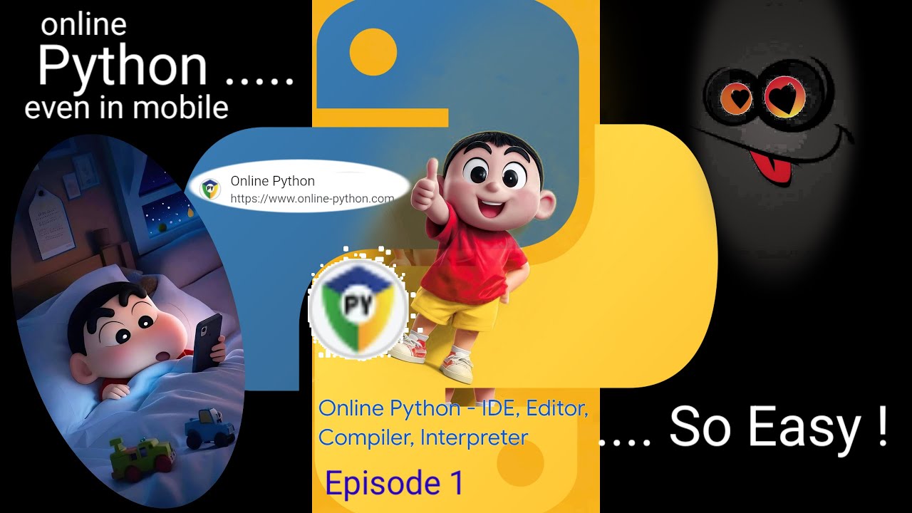 Online Python in mobile । No need of PC or Laptop। Episode 1/3 