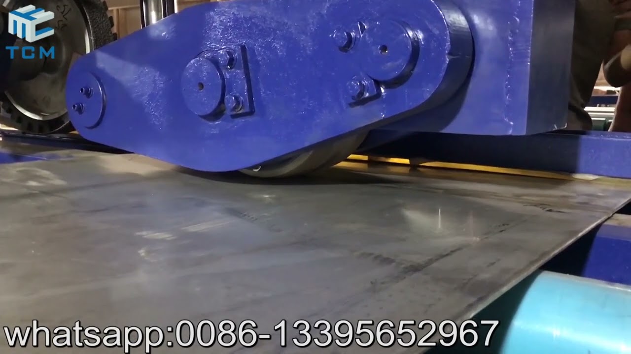 Tank shell welds Planishing grinding equipment horizontal weld seam flatten machine from Trancar