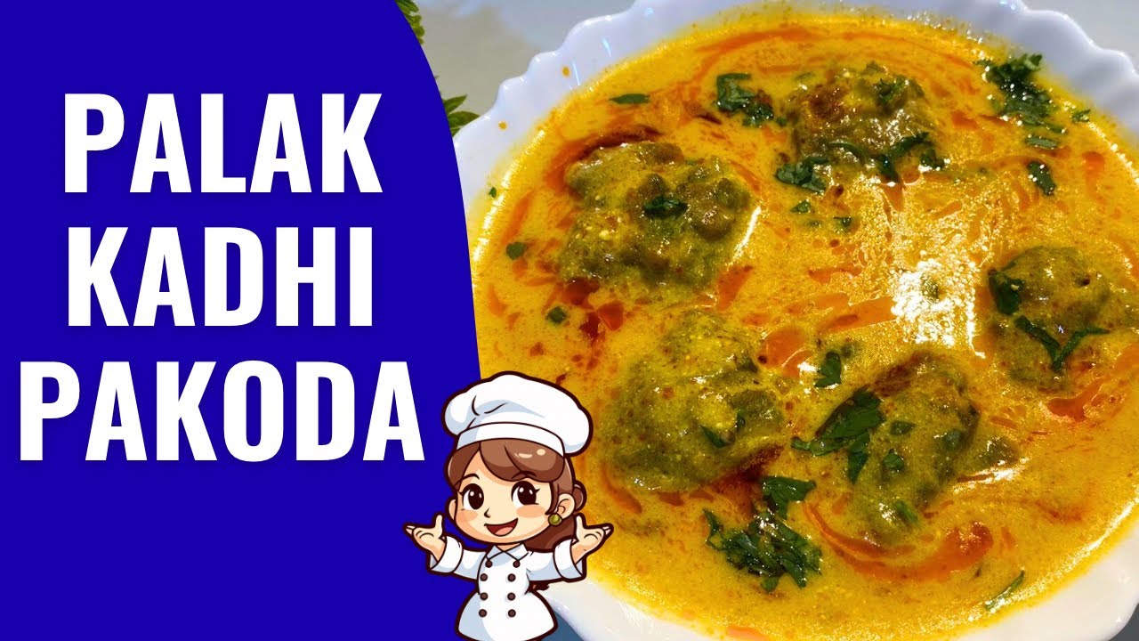 Palak kadhi pakoda || jain recipe || Palak Pakoda Kadhi मारवाडी पालक पकोड़ा कढ़ी बनाने का आसान तरीका||