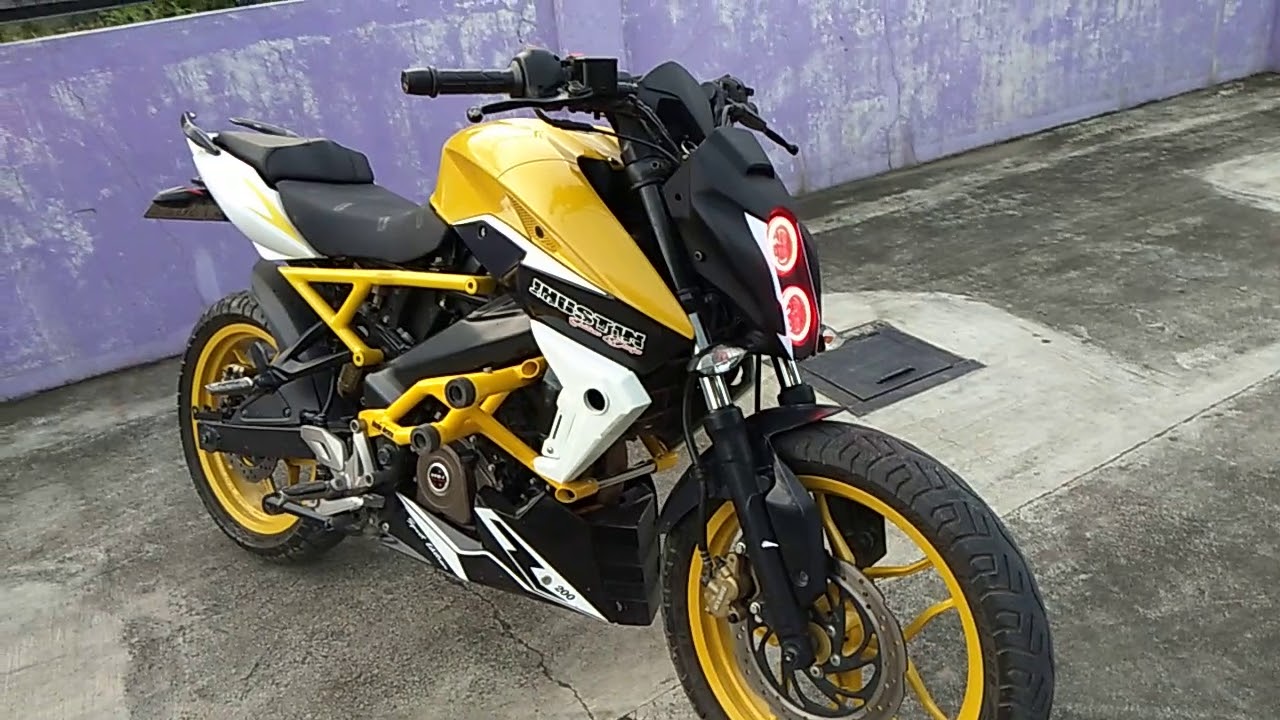 Modified Kawasaki Rouser Ns200 by Jhustin Design Advertising