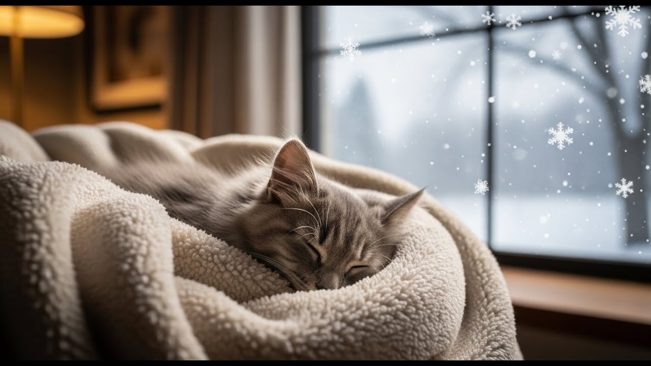 12 Hours Soothing Cat Sleep Music 🌙 Insomnia Relief