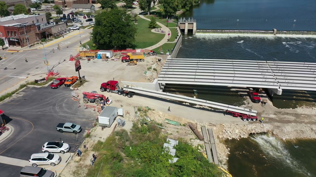 Bremer Avenue Bridge Beam Delivery (5) - Waverly, IA 9/4/25