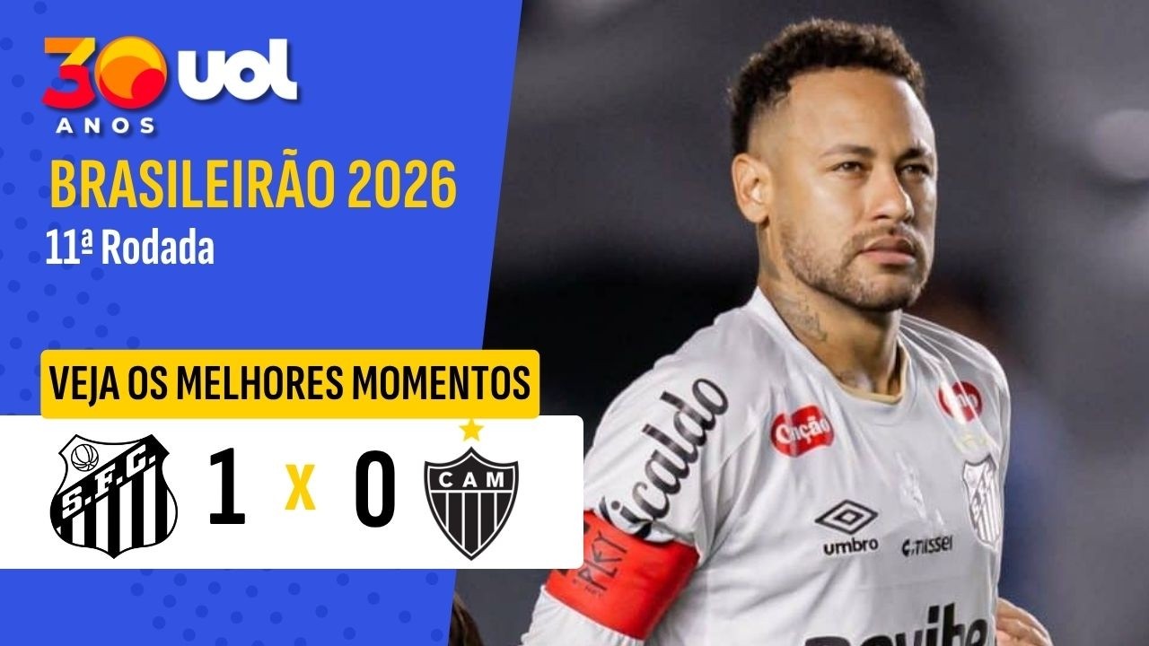 SANTOS 1 X 0 ATL&Eacute;TICO-MG EM VOLTA DE NEYMAR | MELHORES MOMENTOS | CAMPEONATO BRASILEIRO