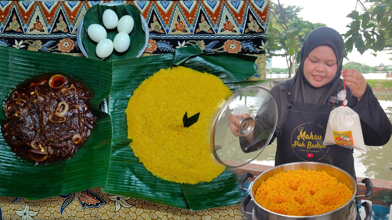PULUT KUNING & SAMBAL TUMIS IKAN BILIS CARA PALING SENANG | TIPS PULUT LEMBUT,BERKILAT & LAMBAT BASI