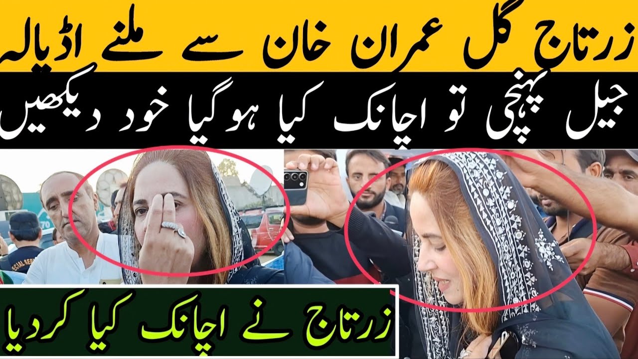 زرتاج گل عمران خان سے ملنے اڈیالہ جیل پہنچی تو اچانک کیا ہوگیا خود دیکھیں