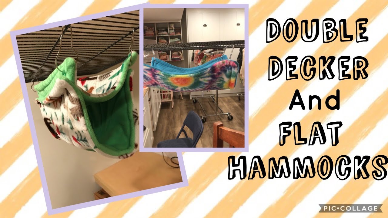 How to Make Flat and Double Decker Rat Hammocks