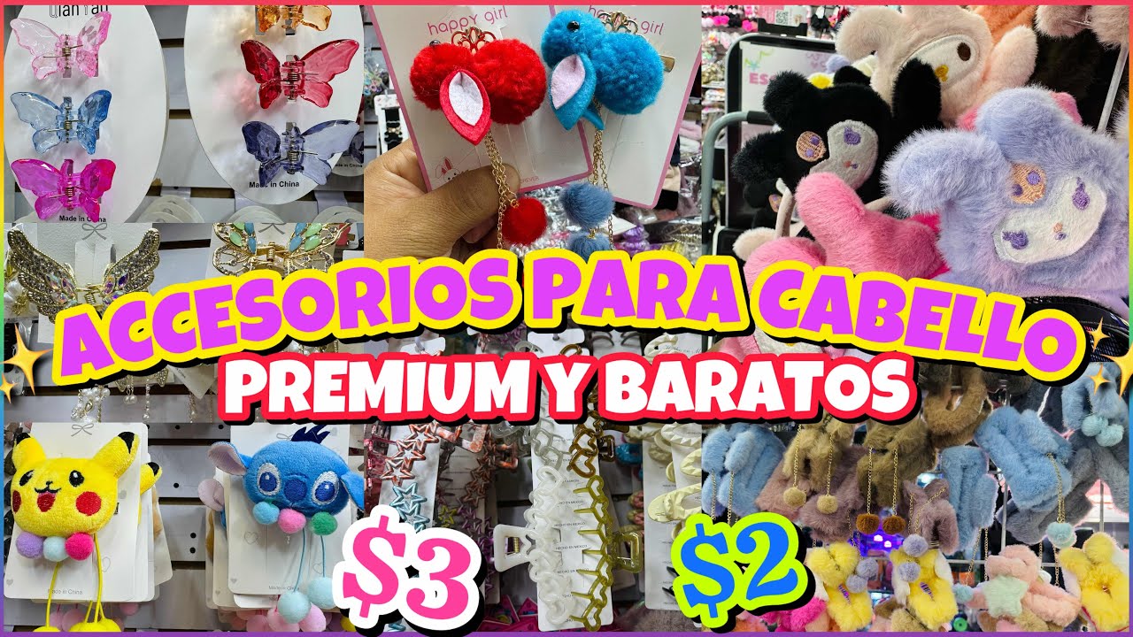 💖ACCESORIOS KAWAII PARA CABELLO ¡DESDE $36 LA DOCENA!🤑 PINZAS, DIADEMAS, PASADORES / CENTRO CDMX