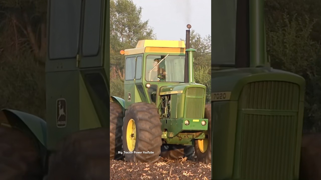 JOHN DEERE 7020 Tractor #bigtractorpower