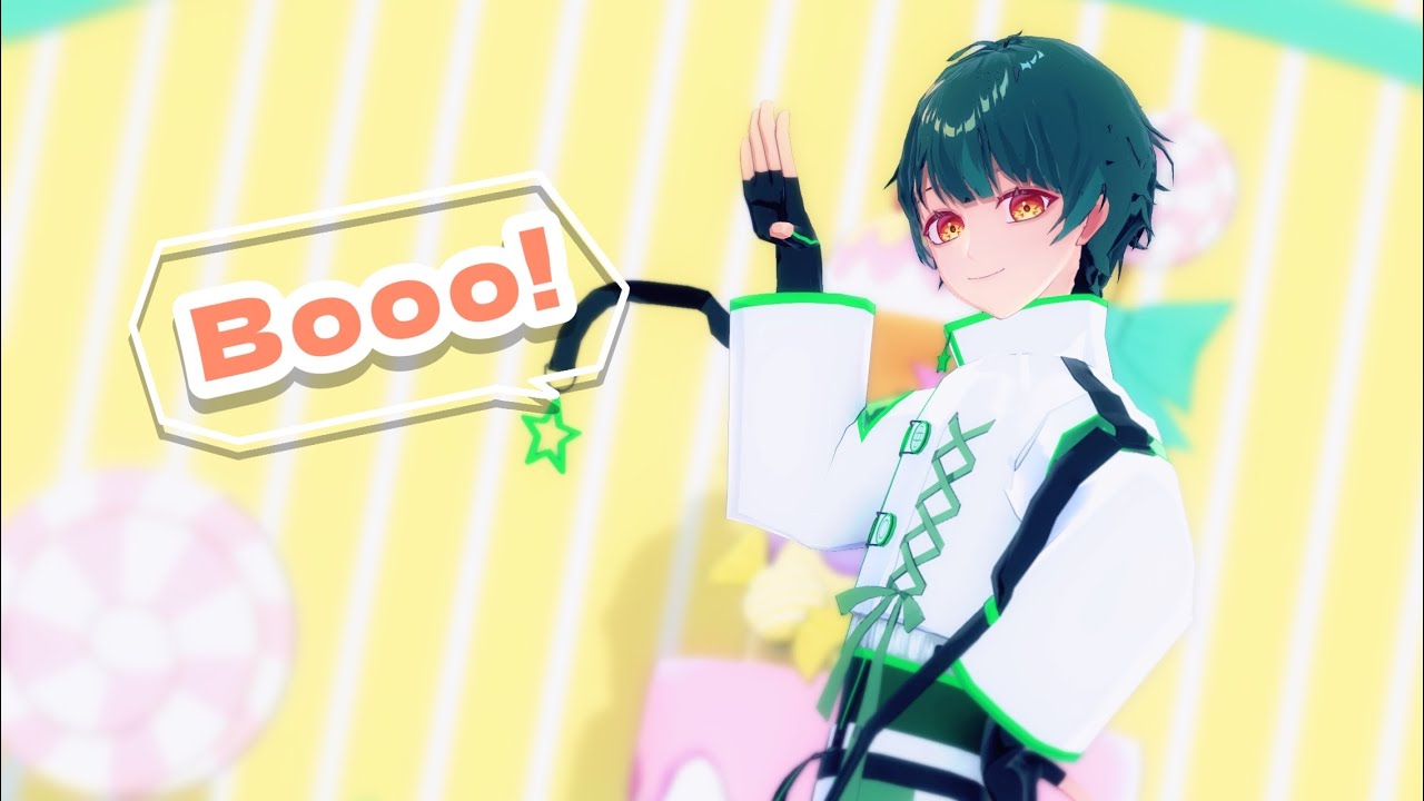 【すたぽら MMD】Booo!【如月ゆう】