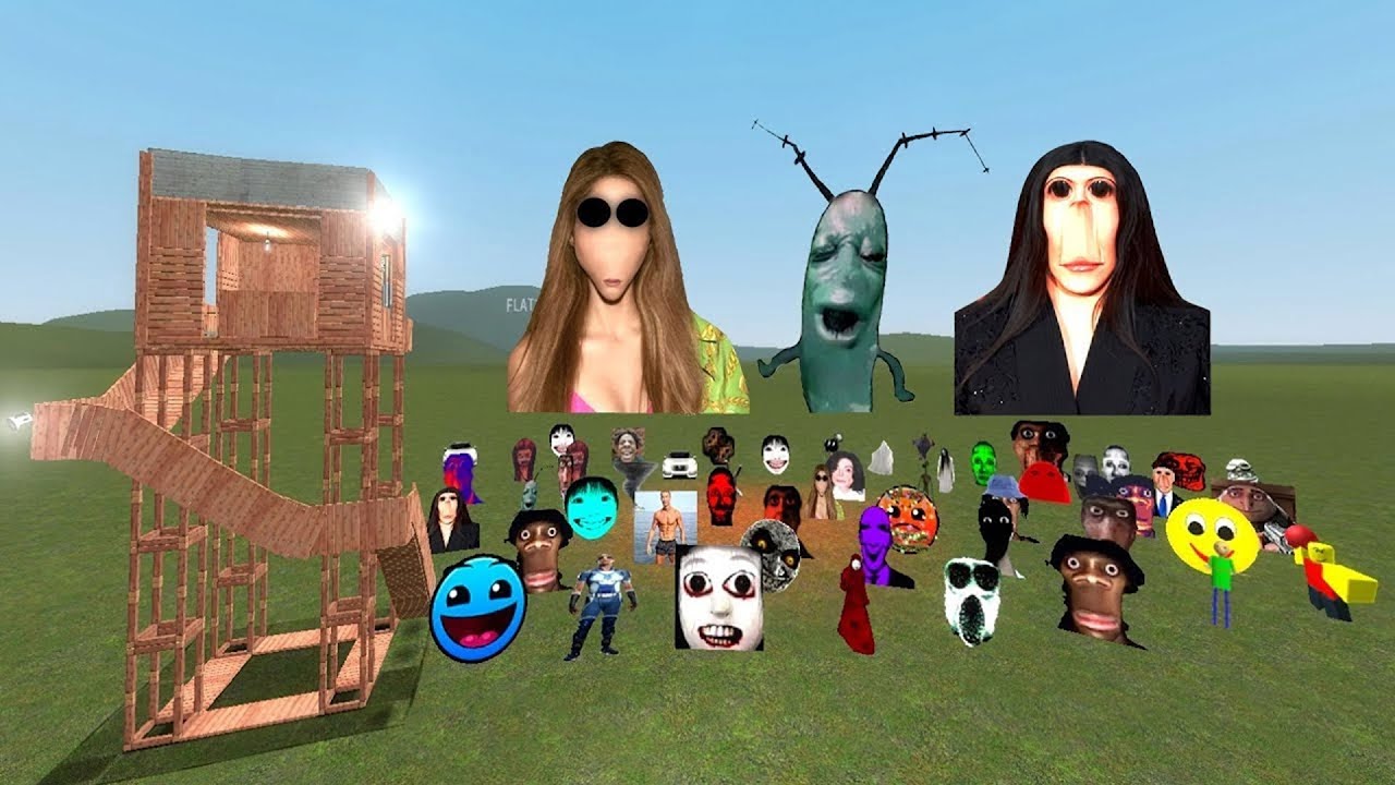 Too Much Nextbots Vs Houses In Garry's Mod