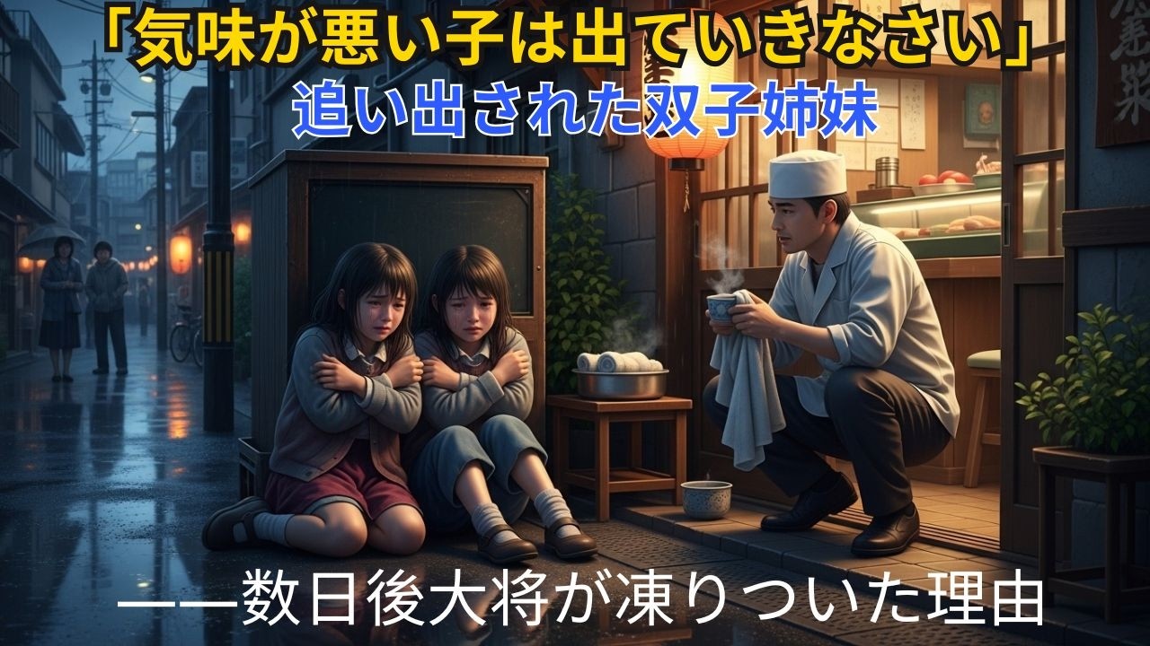 霊感が強く不気味がられ施設を追い出された双子姉妹。事故物件で寿司屋営む店主が引き取った結果【運命が動く】