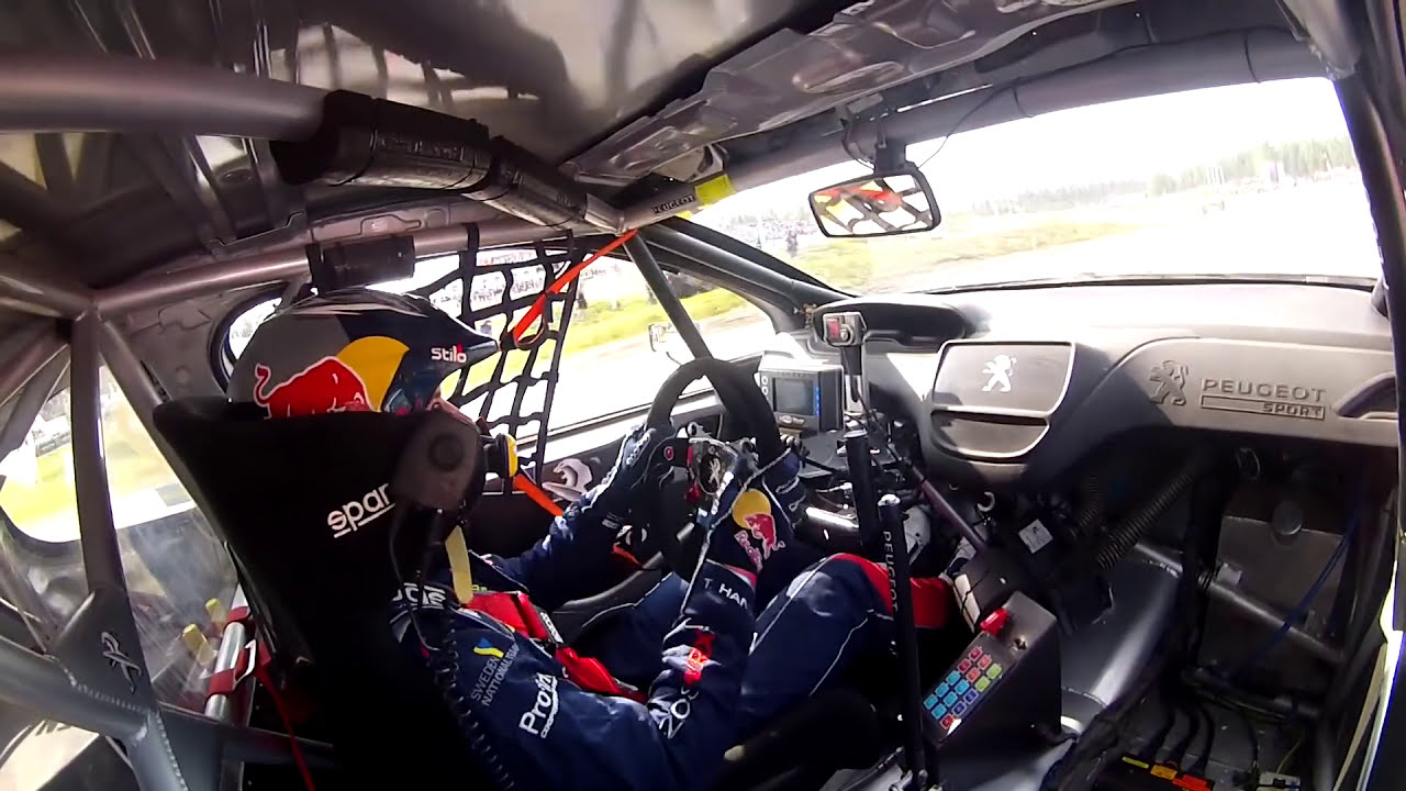 Timmy Hansen Onboard from 2015 Sweden RX Final - World RX Rallycross
