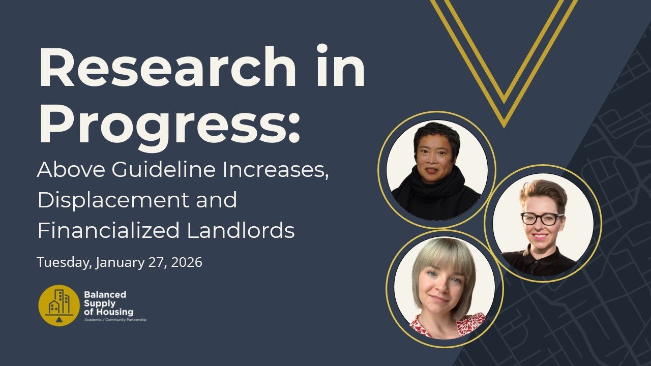 Research in Progress: Above Guideline Increases, Displacement, and Financialized Landlords
