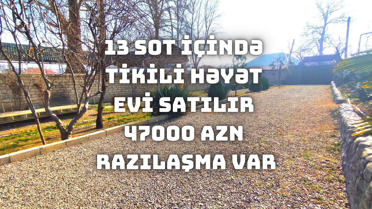 TECILI ELIM YANDIDA HEYET EVI SATILIR 47000 AZN | RAZİLASMA VAR | Gencede satilan evler