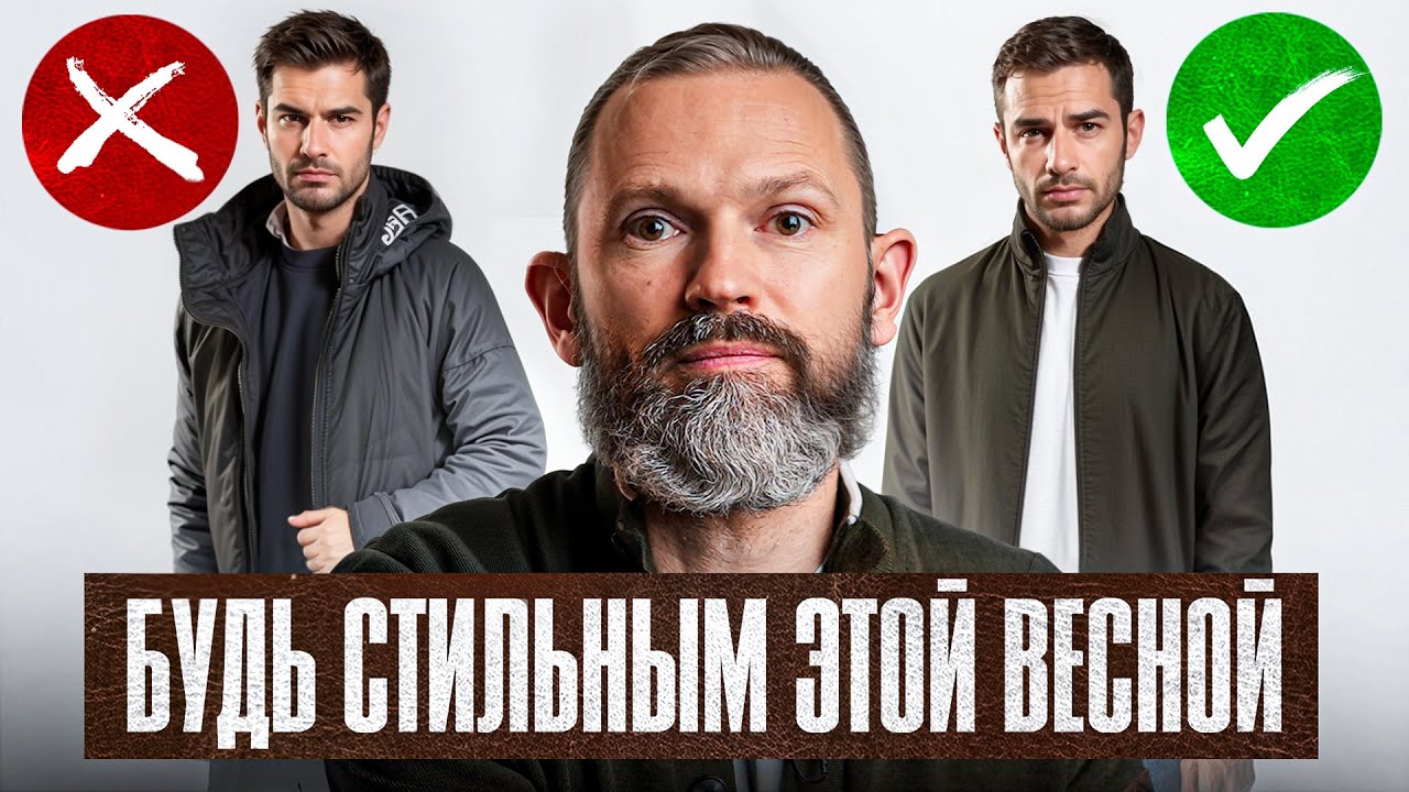 Что носить мужчине ВЕСНОЙ в 2025 году? Мужской стиль