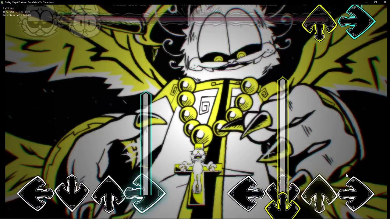 Friday Night Funkin' VS Gorefield V2 (passing the time) lol
