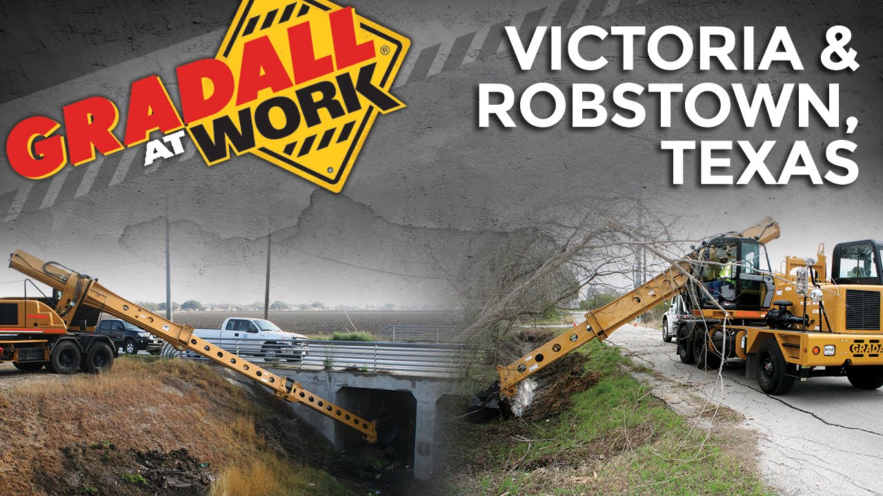 Gradall At Work: Victoria and Robstown, Texas