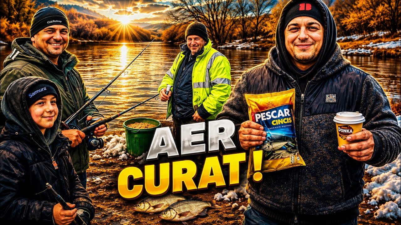 Ieșire la pescuit…Foc, mâncare și aer curat !