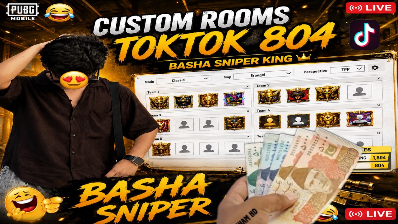👑 KING OF CUSTOM ROOMS | 804 BASHA LIVE