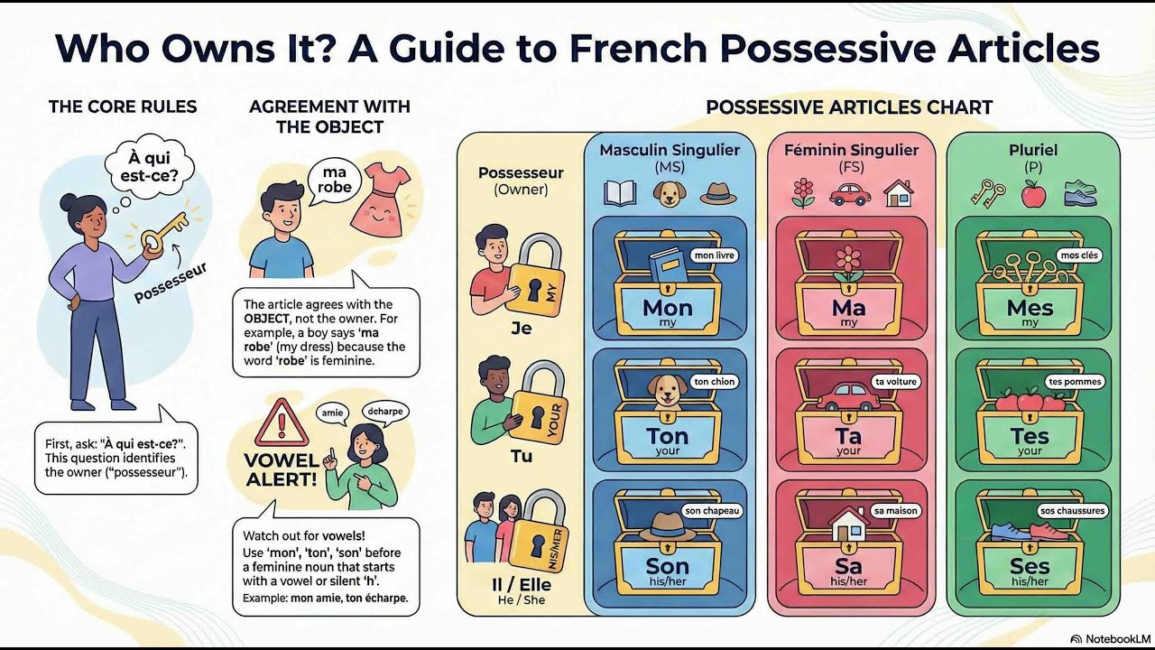 Les adjectifs possessifs
