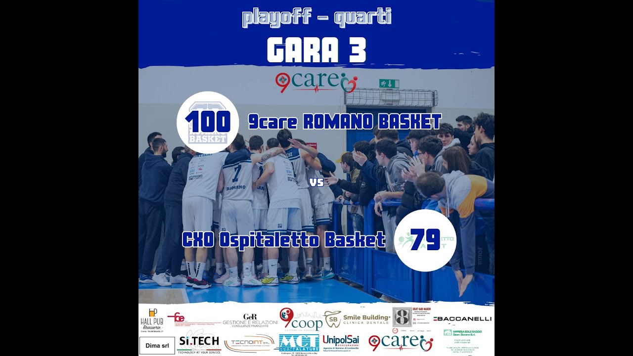 Playoff Quarti - 9care Romano - CXO Ospitaletto GARA 3