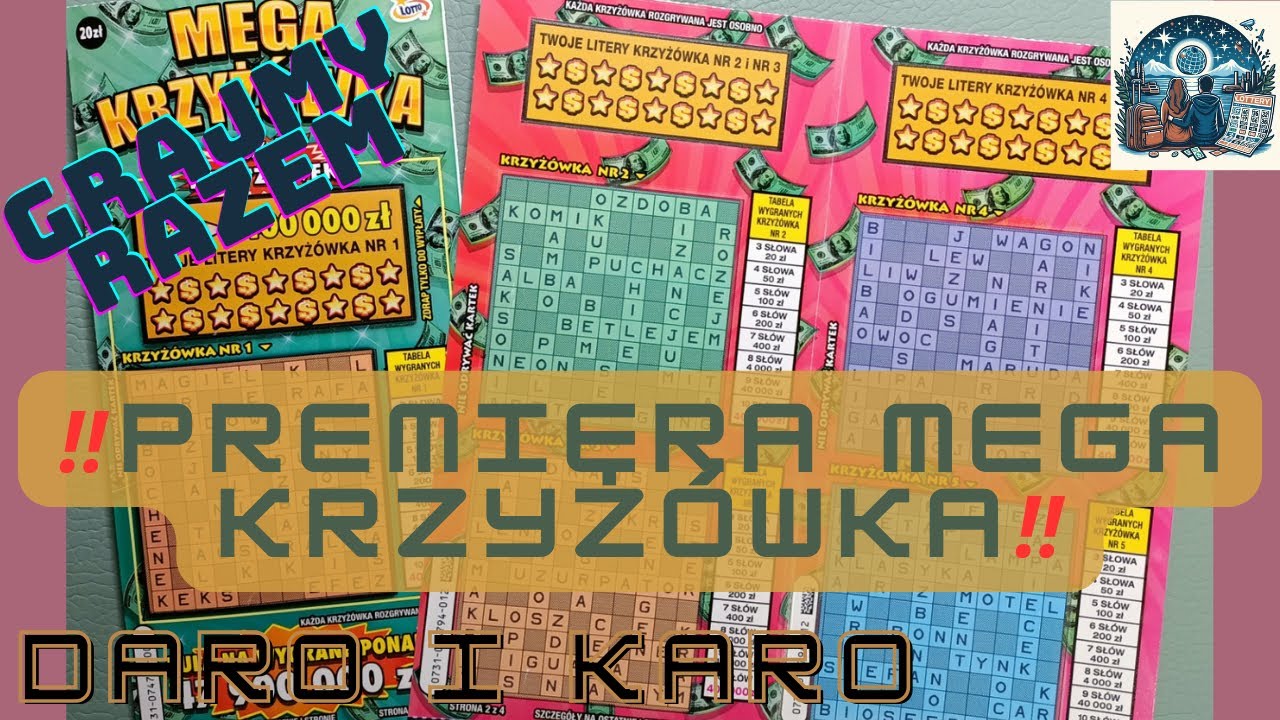Daro i Karo zdrapkują💑. 🤑PREMIERA Mega Krzyżówka. Jest moc 🥳. ODC #138 #lotto #zdrapki #scratch