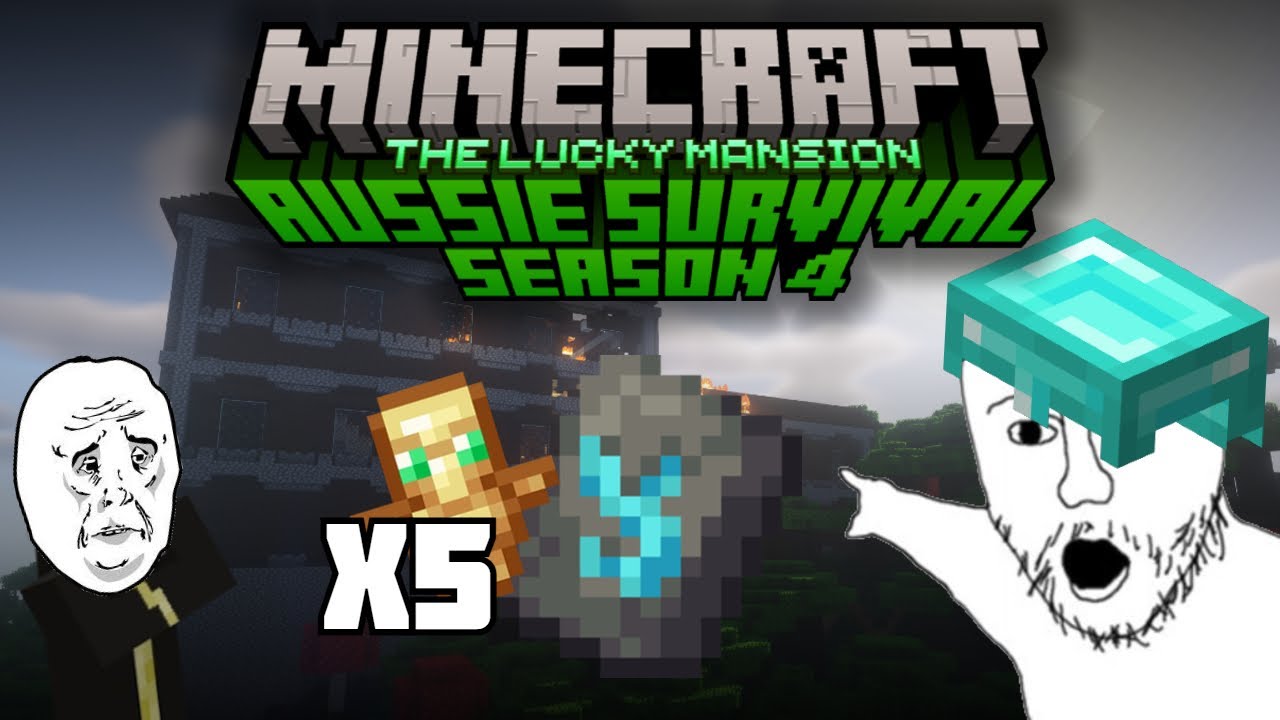 The Lucky Mansion (Final) - Ep15 (Minecraft Aussie Survival 4)
