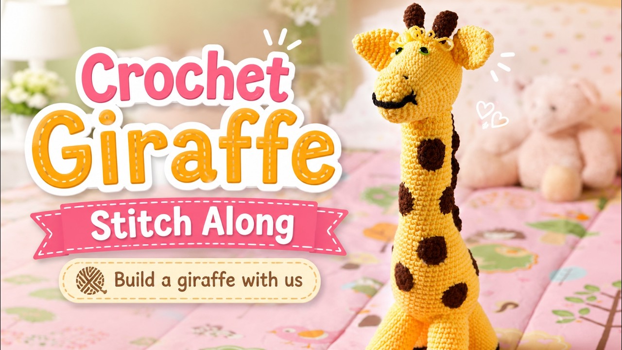 How to Crochet Easy Red Heart Giraffe Plush (Amigurumi)