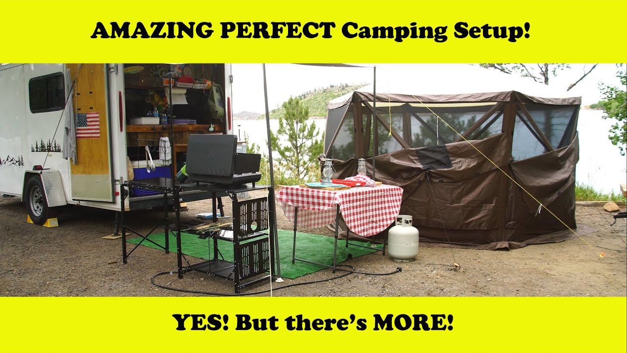 AMAZING PERFECT Camping Setup!  YES!