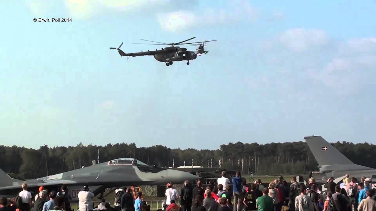 Czech Republic Mi-171 Display EBBL Kleine Brogel Airshow 2014