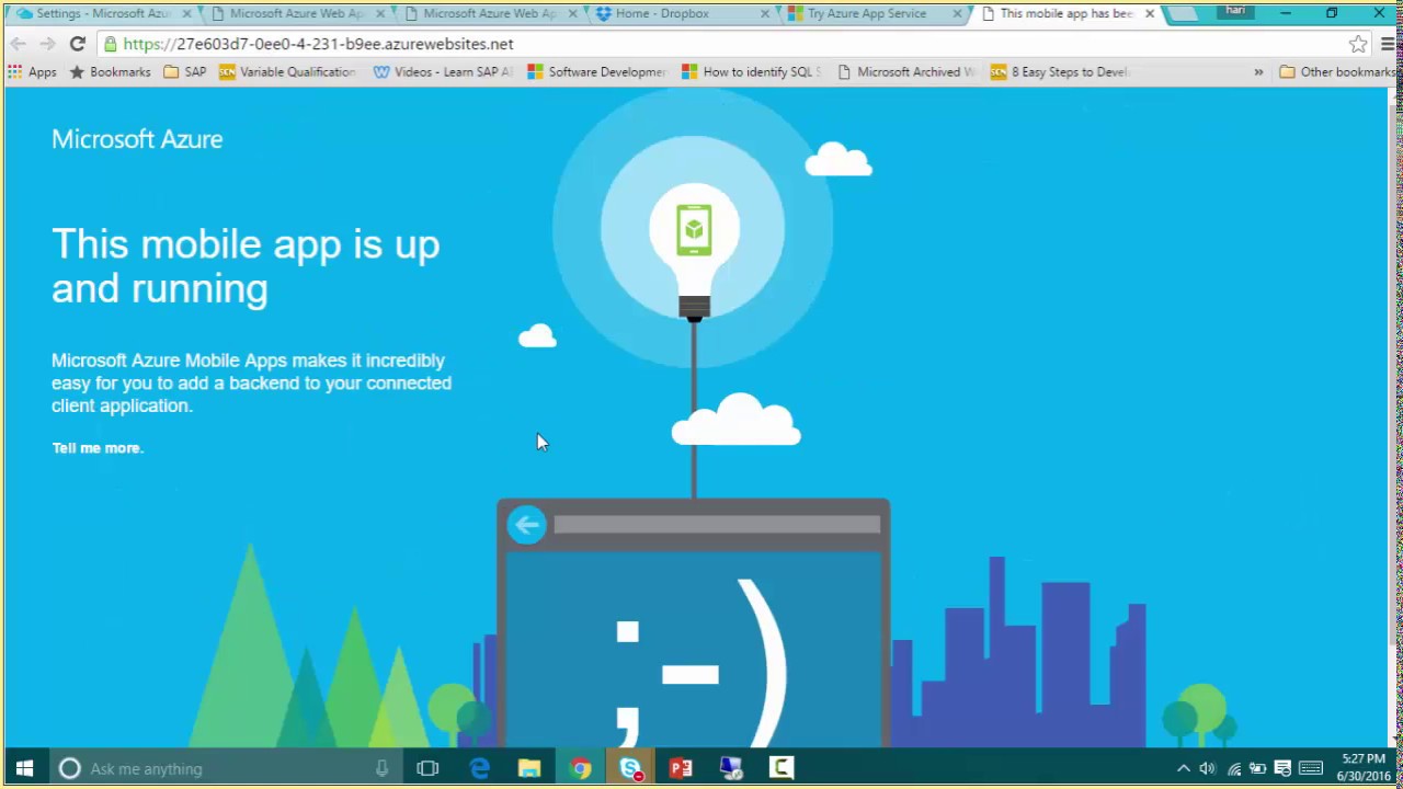 Mobile Apps in Azure
