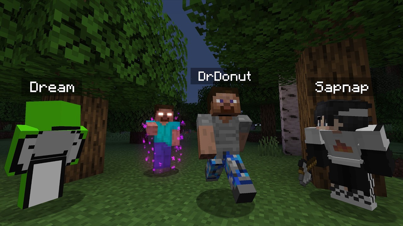 15 Youtubers VS Herobrine (Hide and Seek)