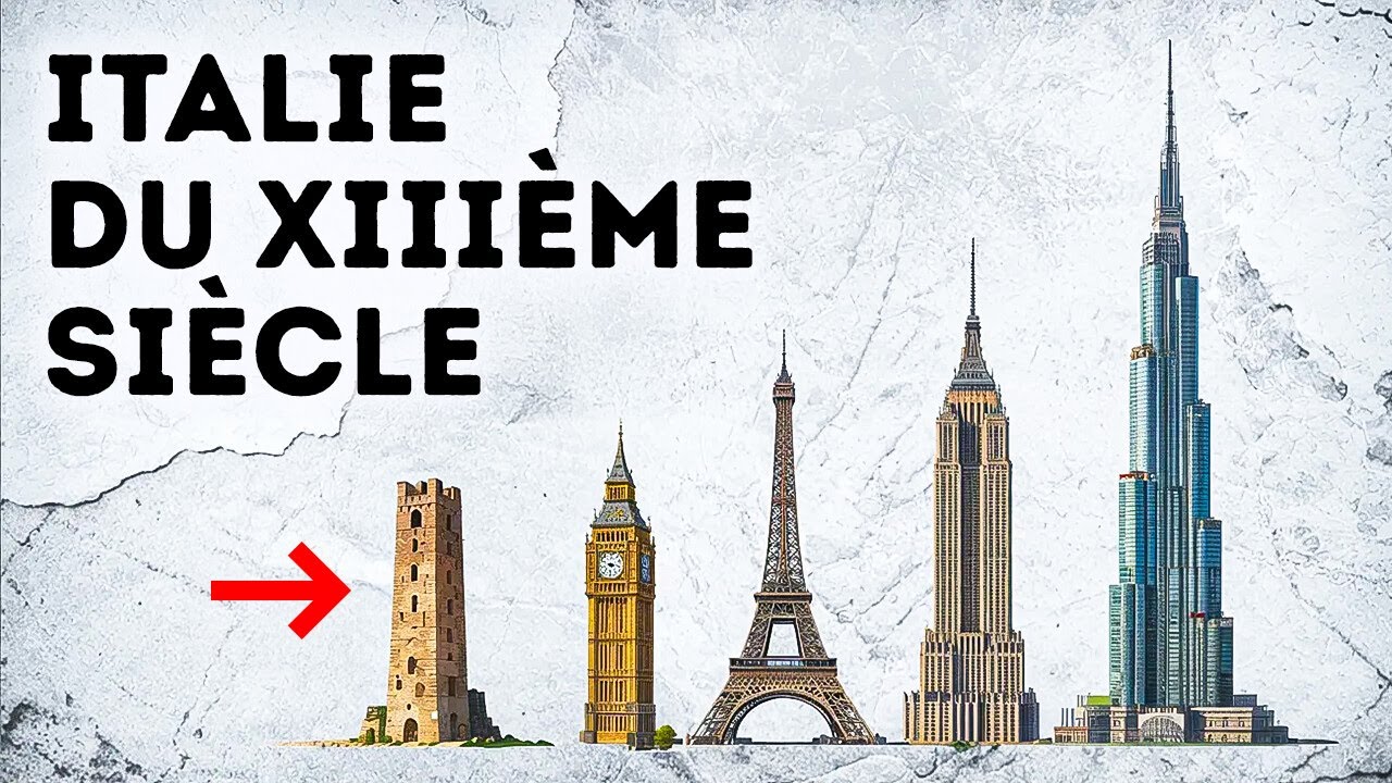 Cette tour médiévale rivalisait avec les bâtiments modernes