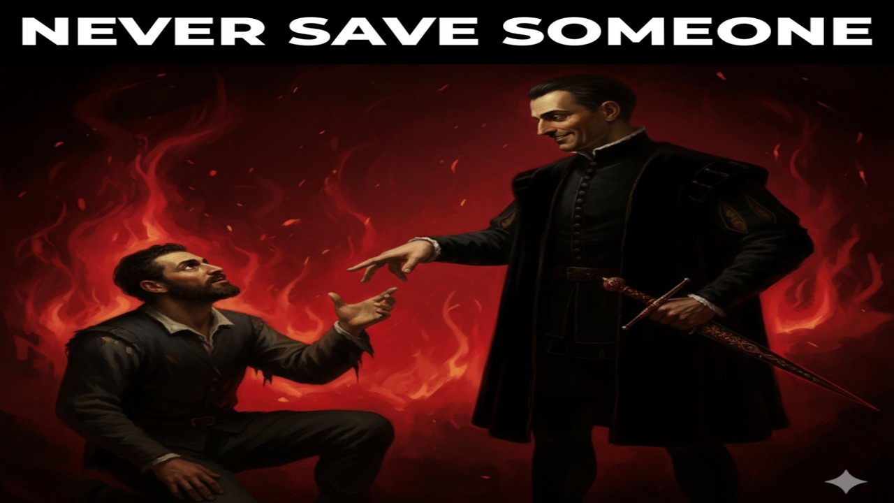 NEVER Save Someone  It Makes Them Your Enemy — Machiavelli