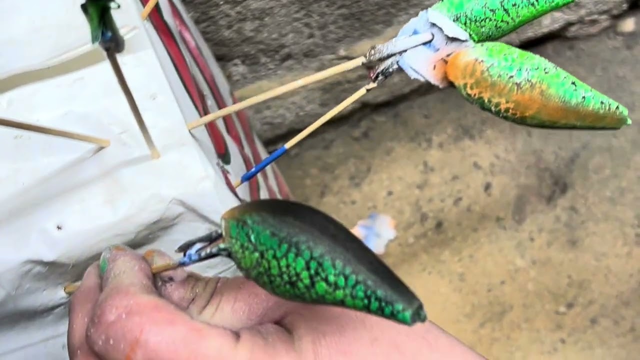 Painting crank baits beginners video #4