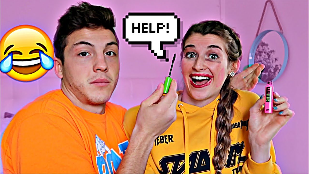 Boyfriend Does My Make Up!
