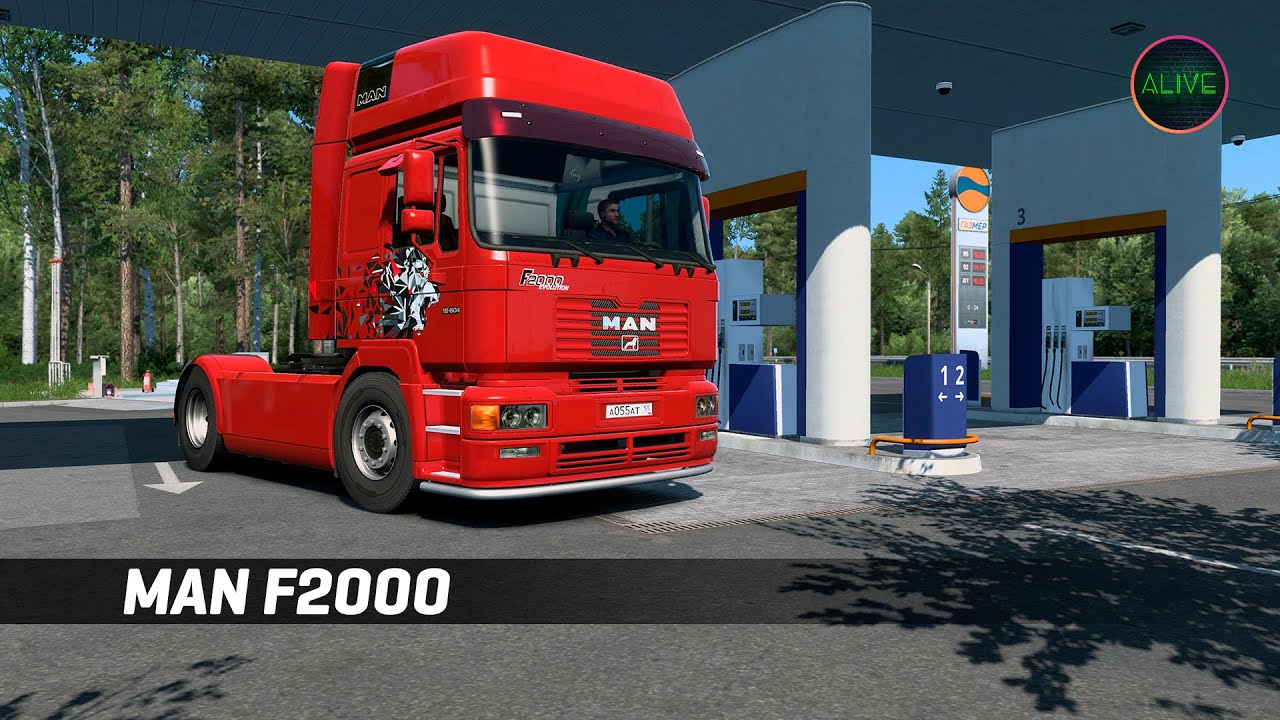 MAN F2000 (XBS) - ОБЗОР МОДА ДЛЯ ETS 2 1.43