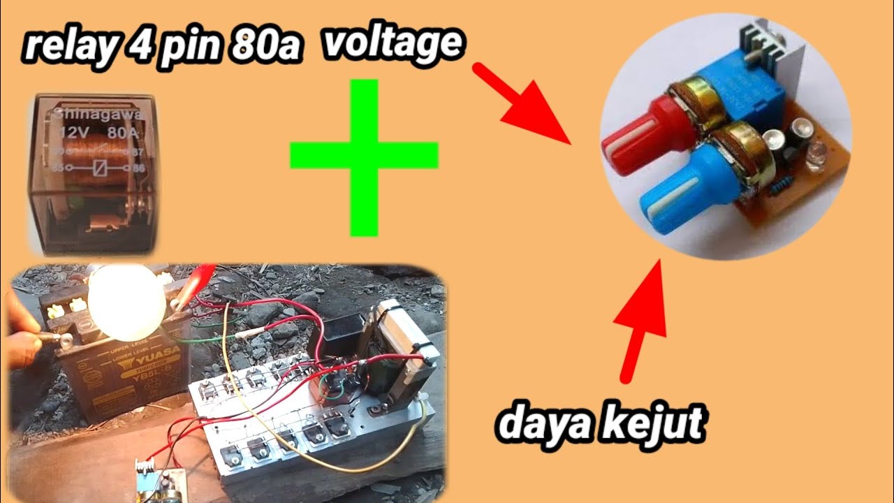 UNTUK PEMULA!!!Cara pasang flip flop relay setrum PAC 10 transistor