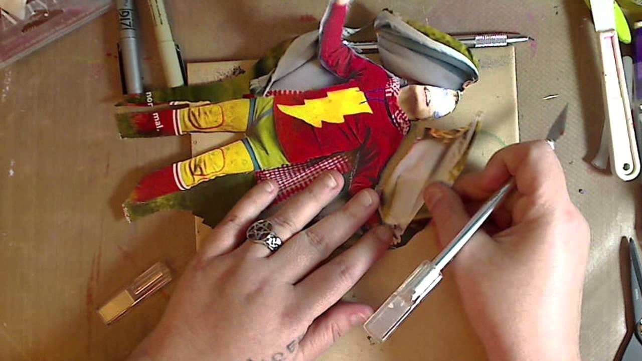 How to make a full body stencil from magazine