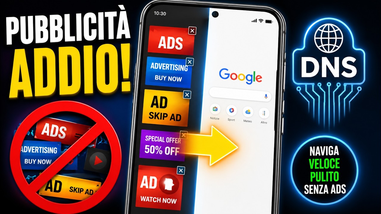 Elimina PUBBLICITÀ dal Cellulare GRATIS senza App! Metodo Semplice e Legale. Trucchetto Segreto.