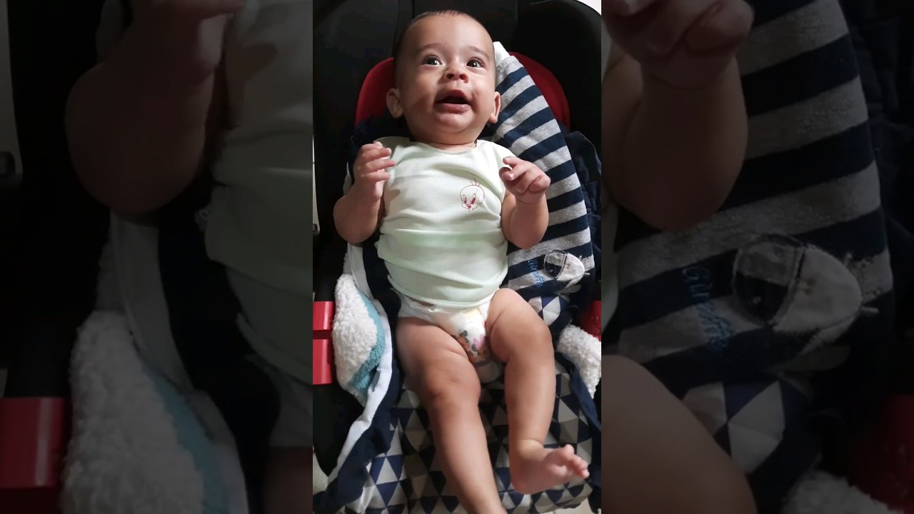 Beb&ecirc; de 5 meses CONVERSANDO muiito!! 😱👶 #shorts #baby #bebe