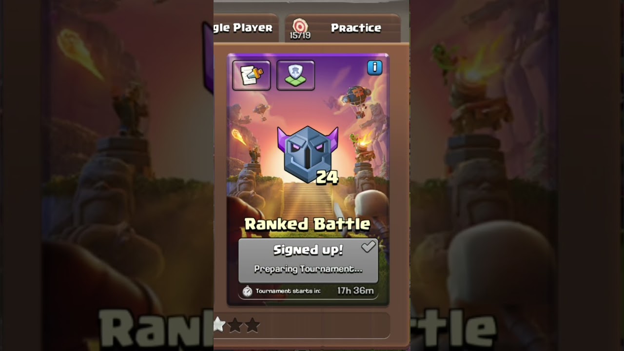 How to Sign up For Rank Mode in clash of Clans #coc #shorts