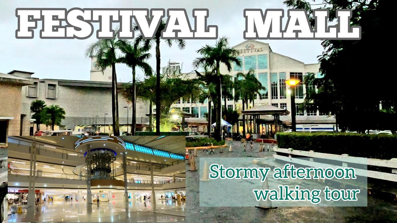 [4K] FESTIVAL MALL stormy afternoon walking tour | Filinvest,Alabang, Muntinlupa, Metro Manila 🇵🇭