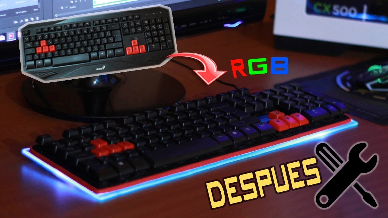 Transforma tu Teclado Normal en uno RGB ESTILO GAMER !