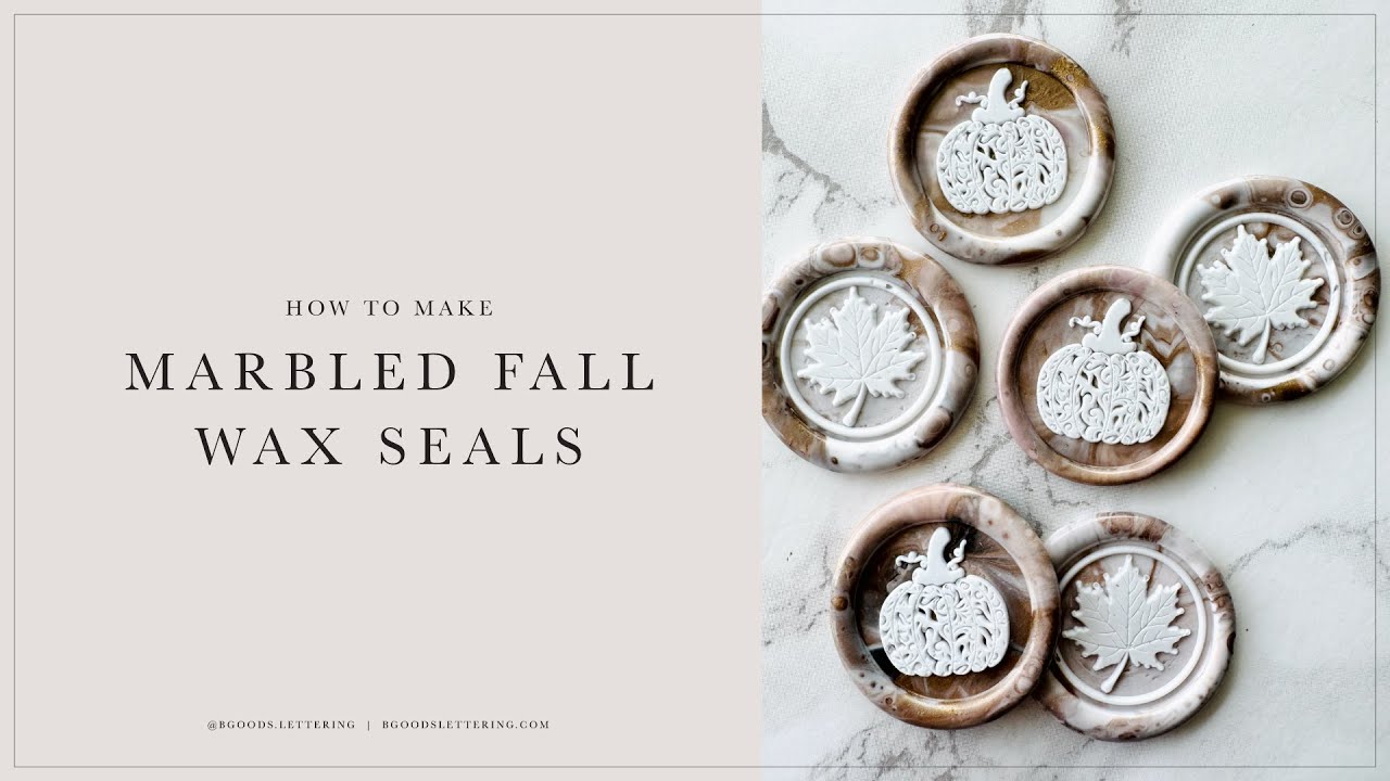 How to Make Marbled Fall Wax Seals