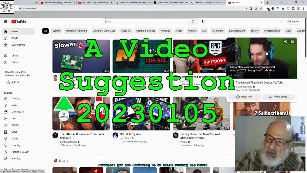 A Video Suggestion 20230105