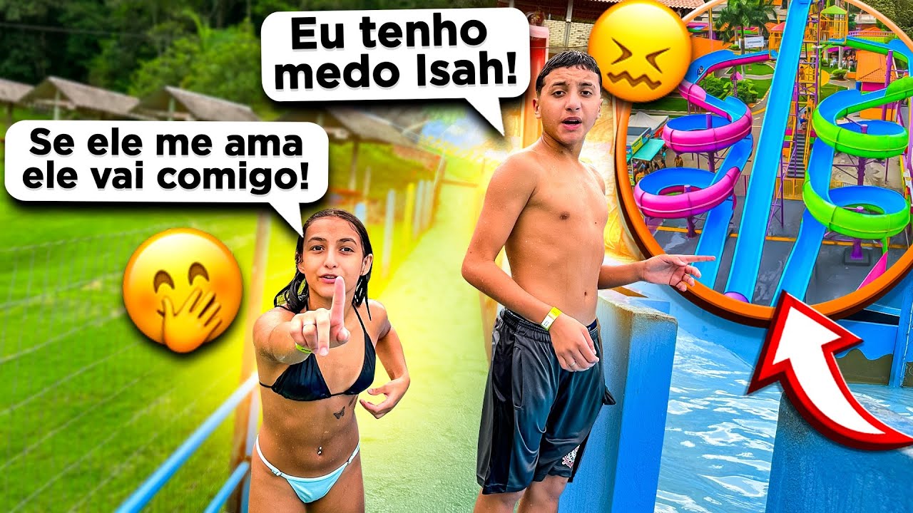 SÓ ROLOU TRETA NA PRIMEIRA VEZ NO PARQUE AQUATICO COM MEU NAMORADO...